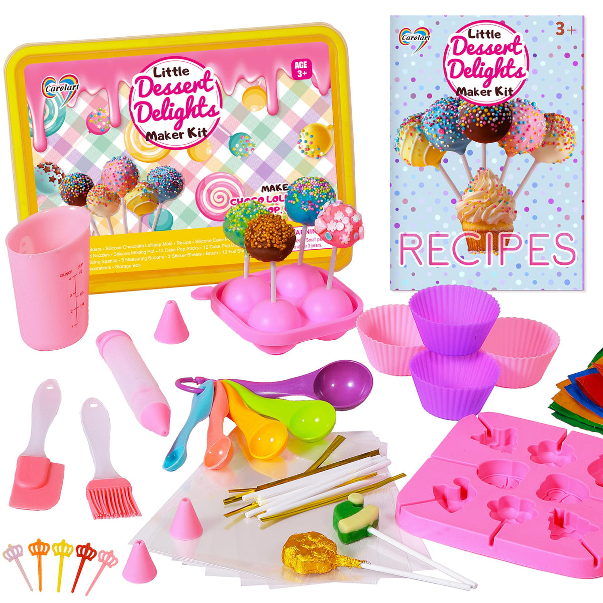 Carolart cake pop mold for kids, easy to use and clean.