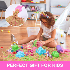 Carolart kids enjoying unicorn sensory bin during independent play