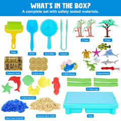 Carolart Ocean Sensory Table lid and bin for tidy storage and quick setup.