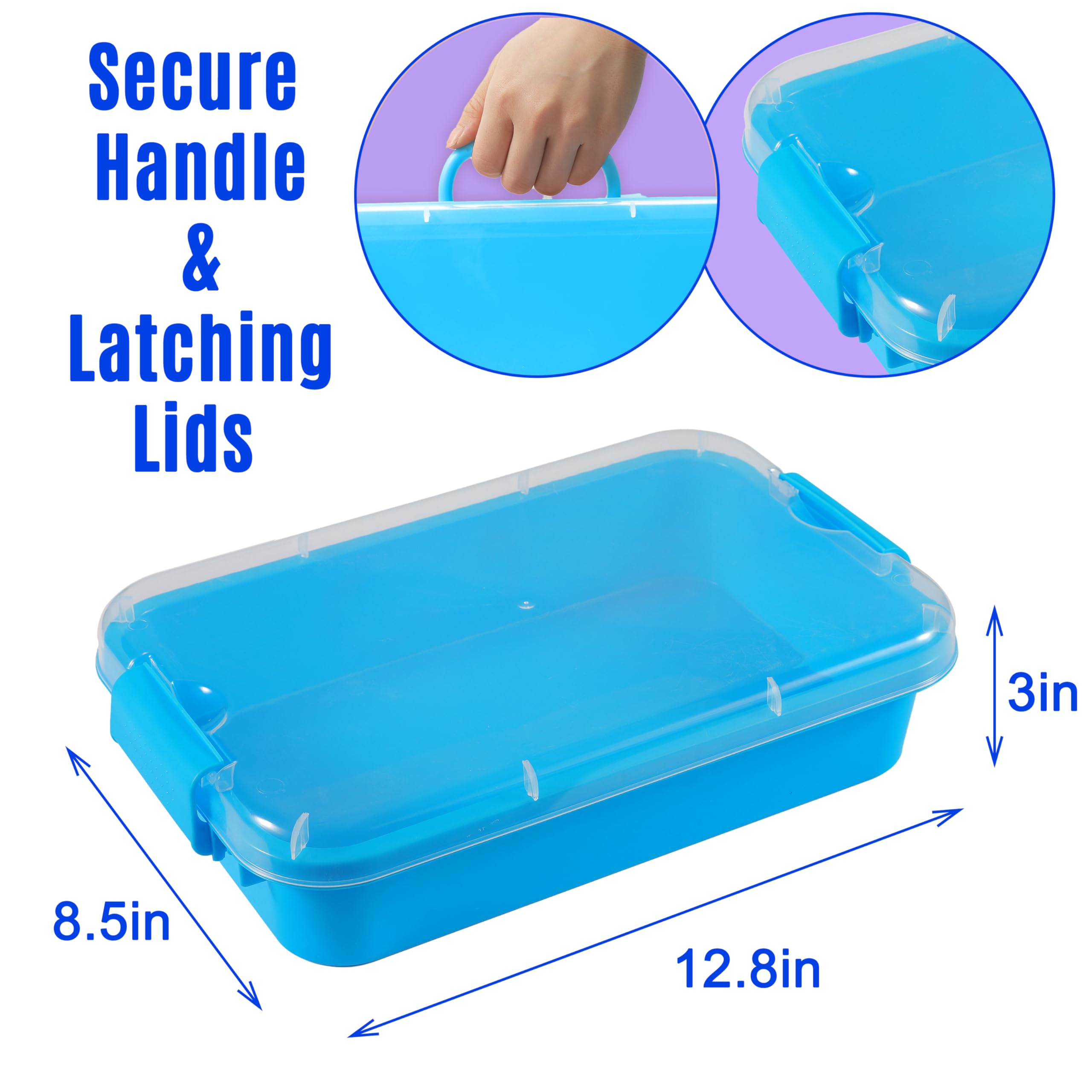 Carolart bin with removable labels simplifies labeling and sorting