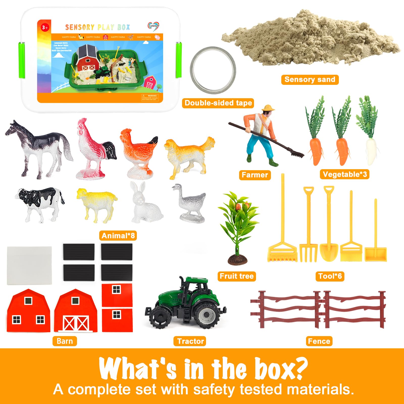 Carolart sandbox tractor sparks creative scenarios in kids' playtime