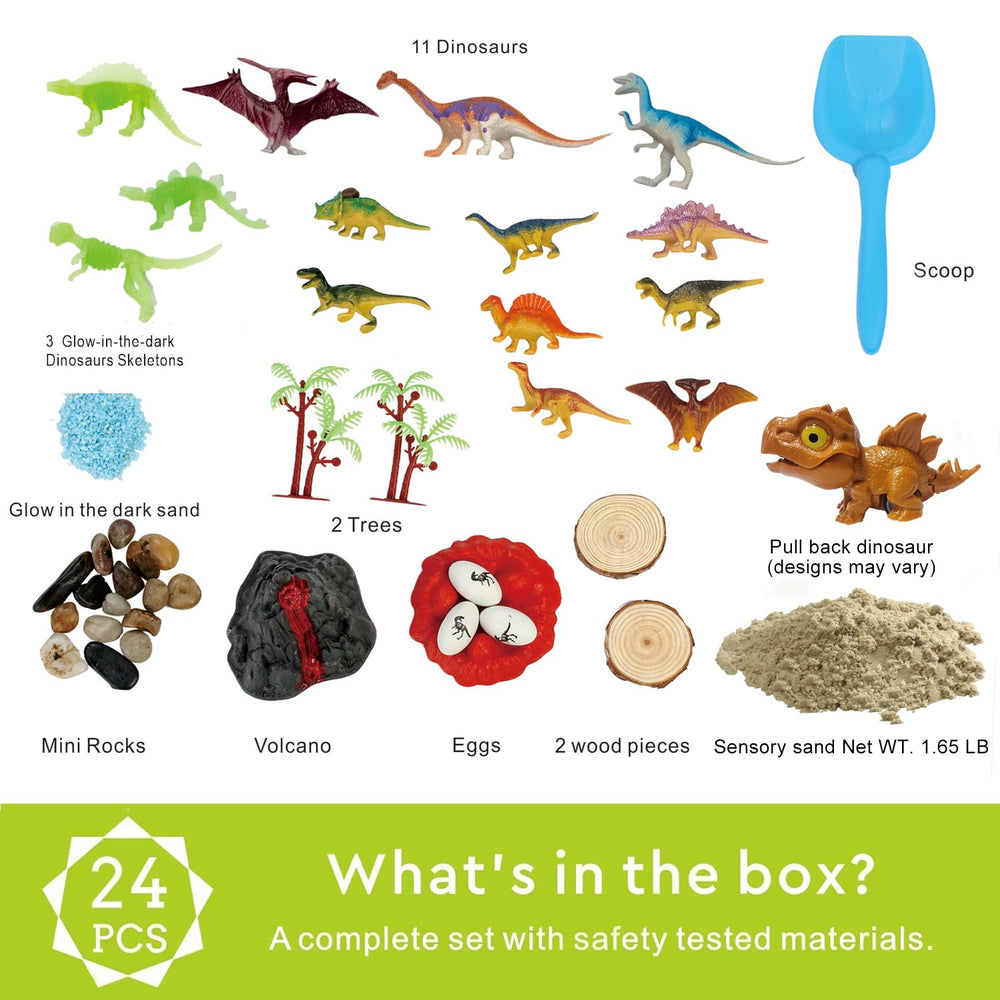 Carolart Storage Box keeps the set organized for easy cleanup.