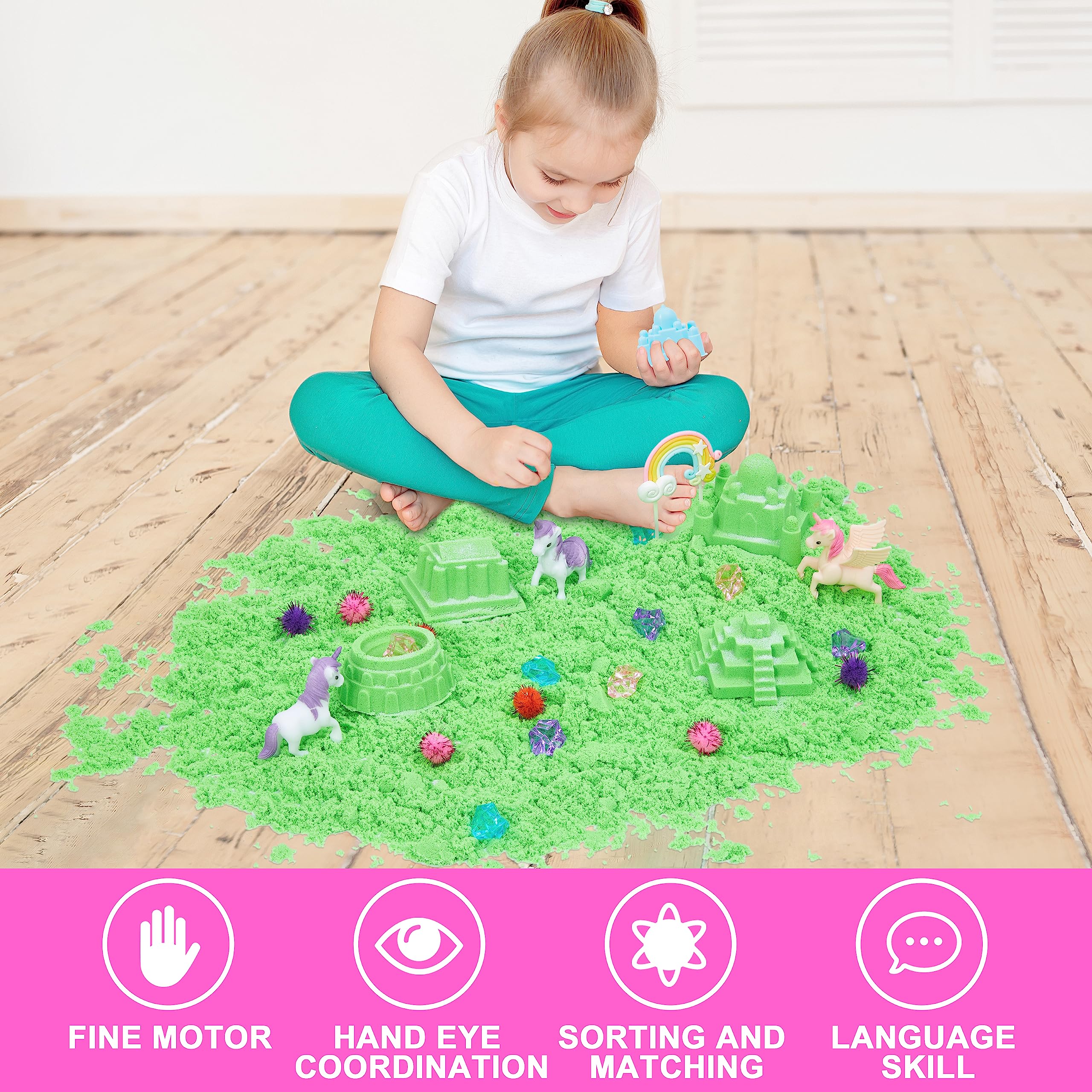 Carolart toddler sensory sand in use for early learning basics