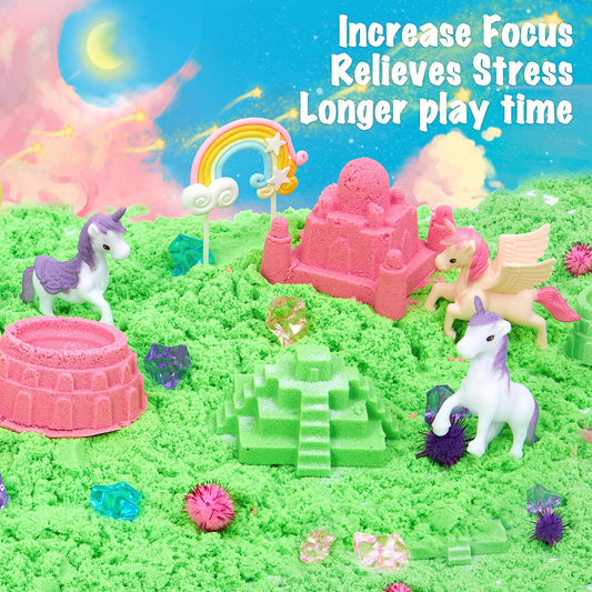 Carolart unicorn sensory bin tools ready for fine motor exploration