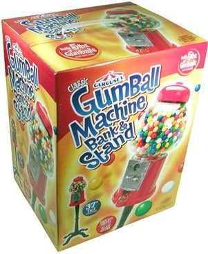 CAROUSEL Junior gumballs tubs beside bank for quick restock