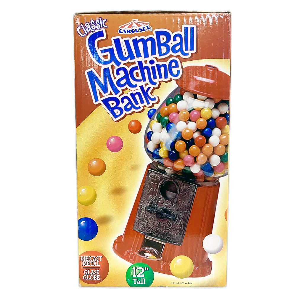 Carousel gumball bank dispensing mechanism in action