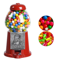 Carousel gumball bank front view — classic arcade style and 12-inch height