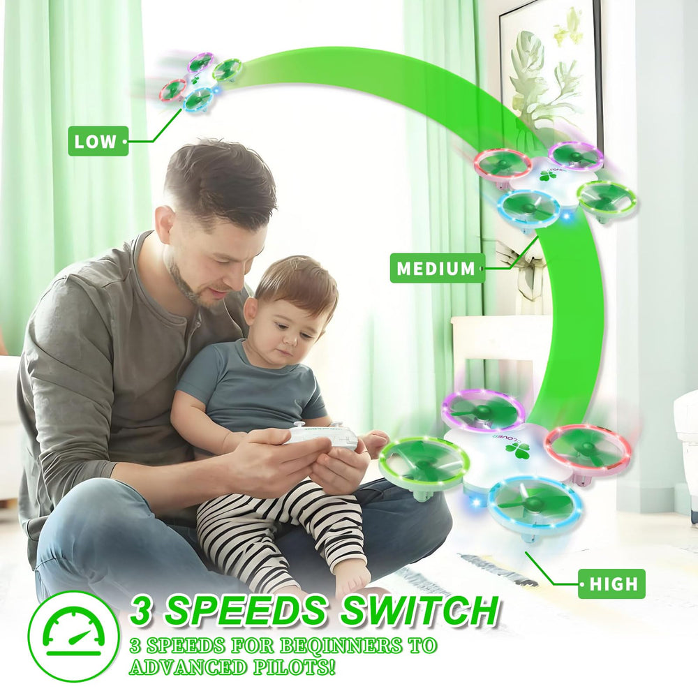 Carox Clover Drone batteries swap easily for continuous play.