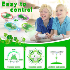 Carox Clover Drone Kids top view shows modular batteries for extended play.