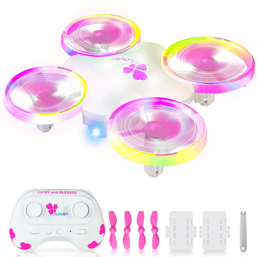 Carox Lucky Clover Mini Drone shows one-button takeoff for easy beginner flights.
