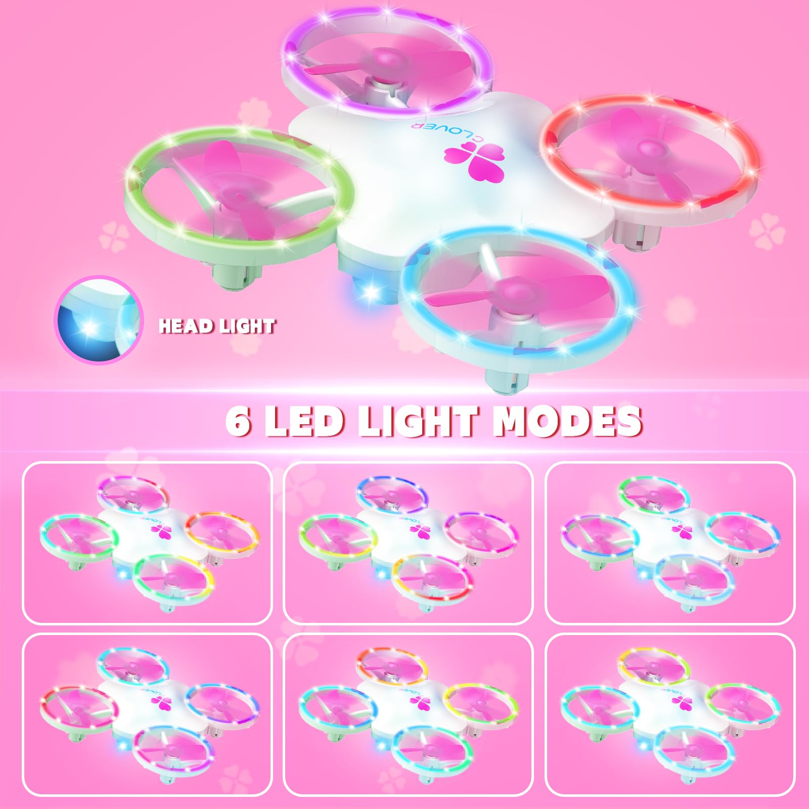 Carox Lucky Clover Mini Drone safety guards protect curious beginners.