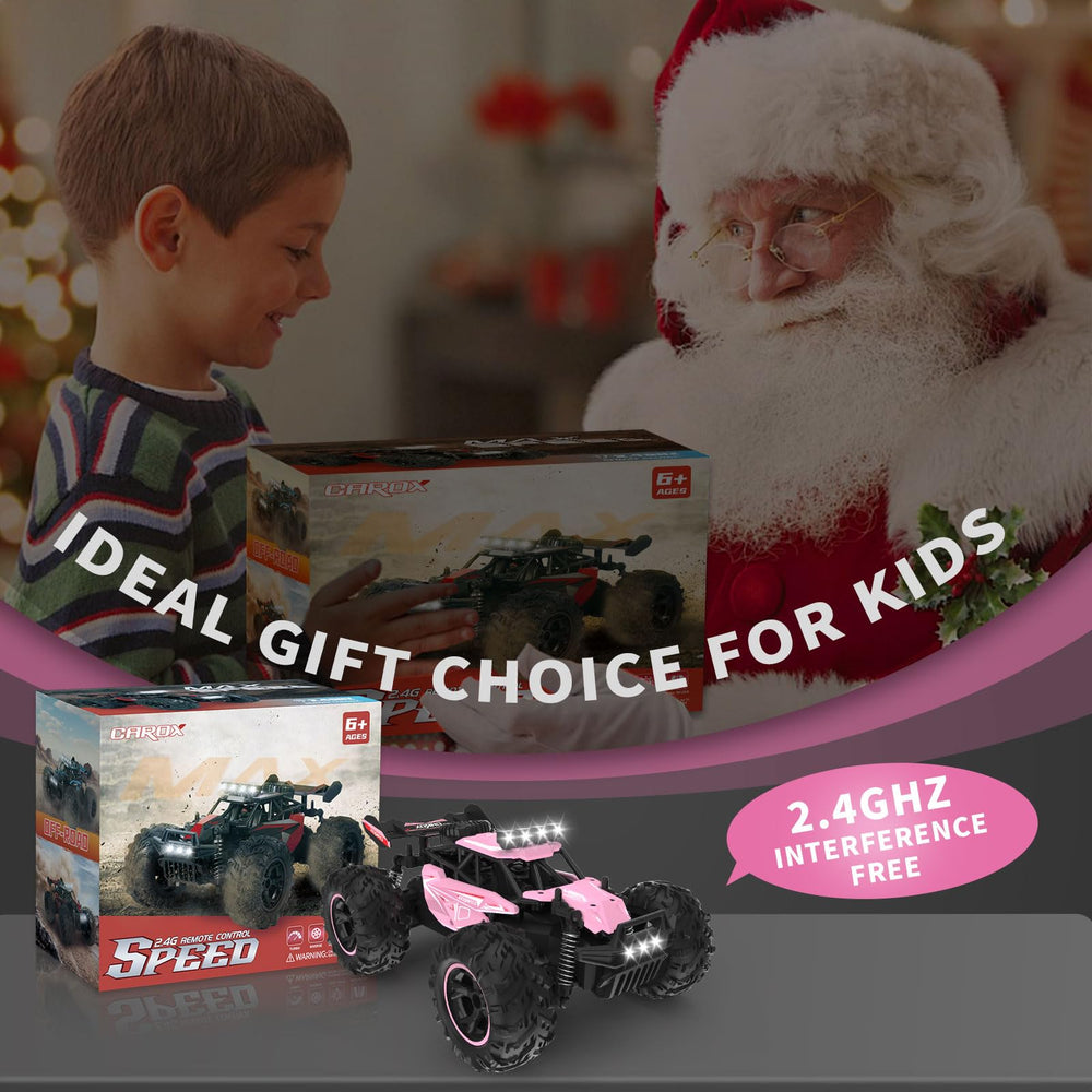 Carox remote control car being enjoyed by a child during play.