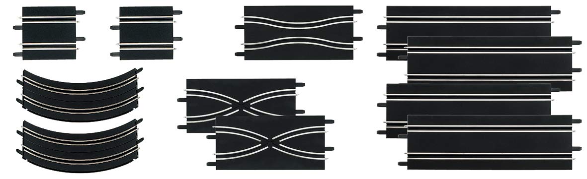 Carrera 61601 Extension Set 2 4.48 inch straights extend racing length.