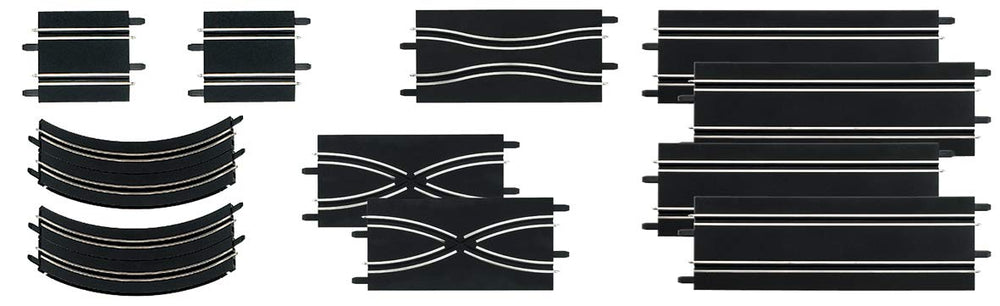 Carrera 61601 Extension Set 2 4.48 inch straights extend racing length.