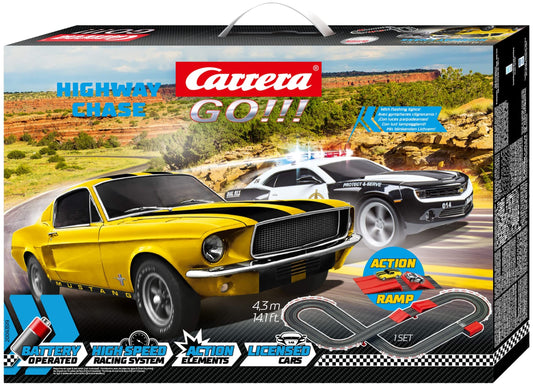 Carrera 63519 two-piece removable jump ramp adds exciting stunts to races.