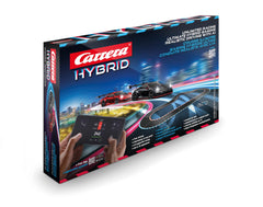 Carrera dynamic racing session simulates real-world speed and control.