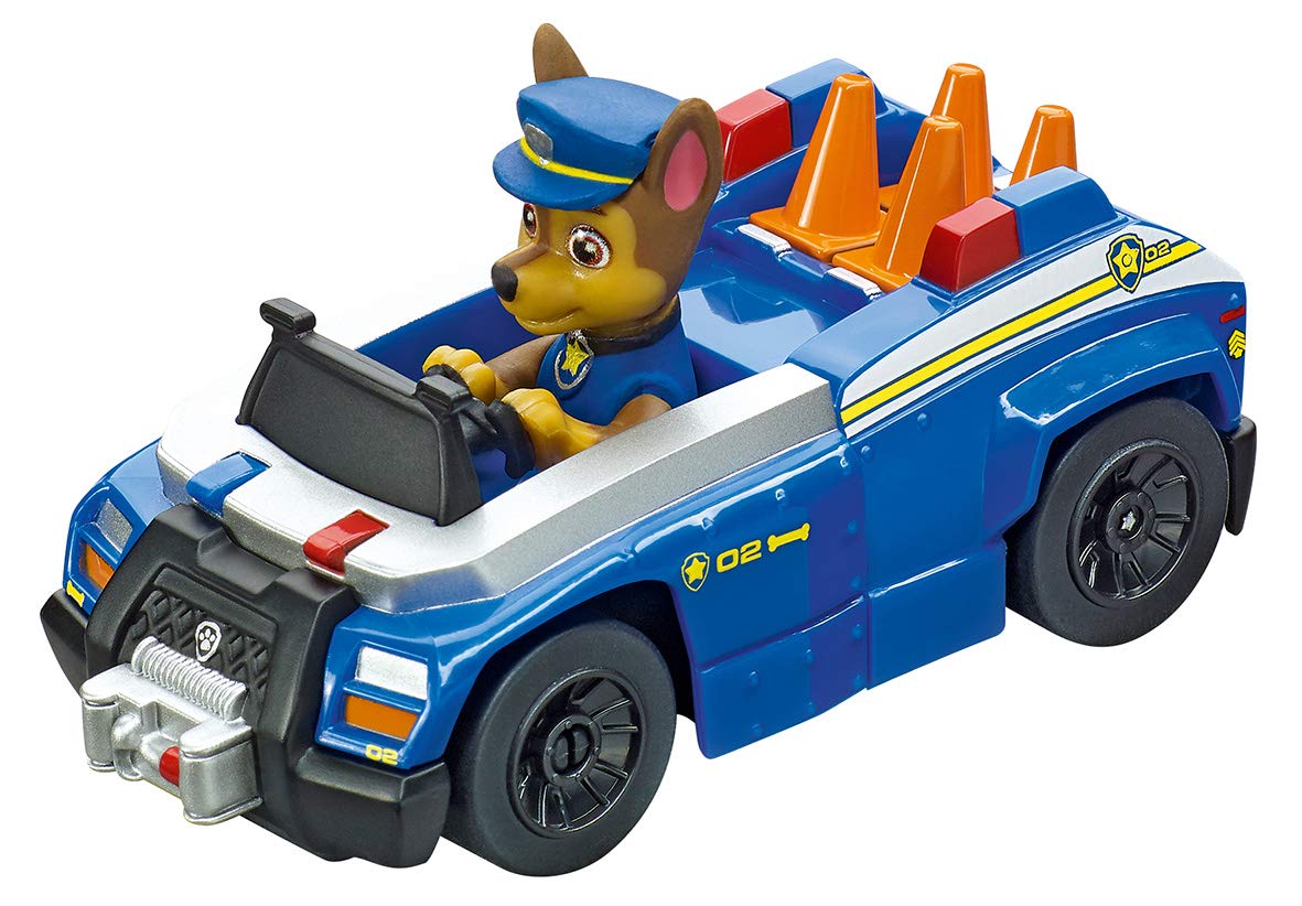 Spinner elements and Paw Patrol decor spark fun laps.