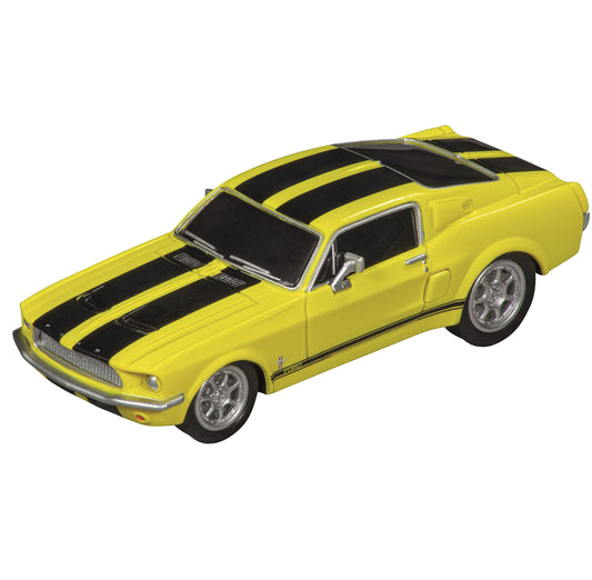Carrera Ford Mustang '67 yellow 1:43 slot car for GO!!! track racing