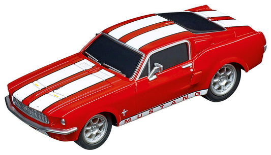 Carrera Mustang 67 exterior view, durable tampo print and authentic detailing.