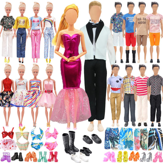 Carreuty party dress for 11.5-inch girl dolls, adds colorful, play-ready style.