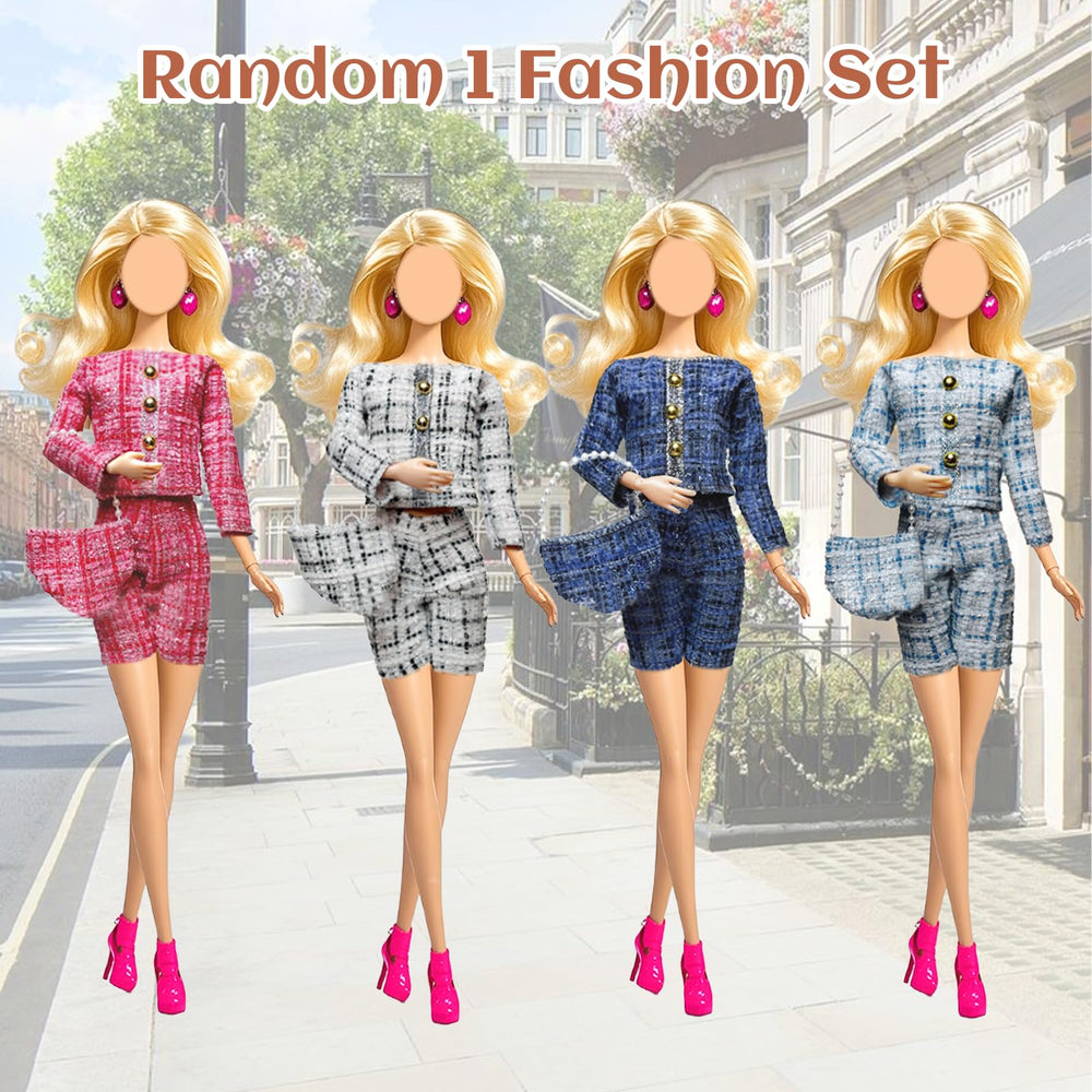 Carreuty doll dress for 11.5-inch dolls, charming everyday look