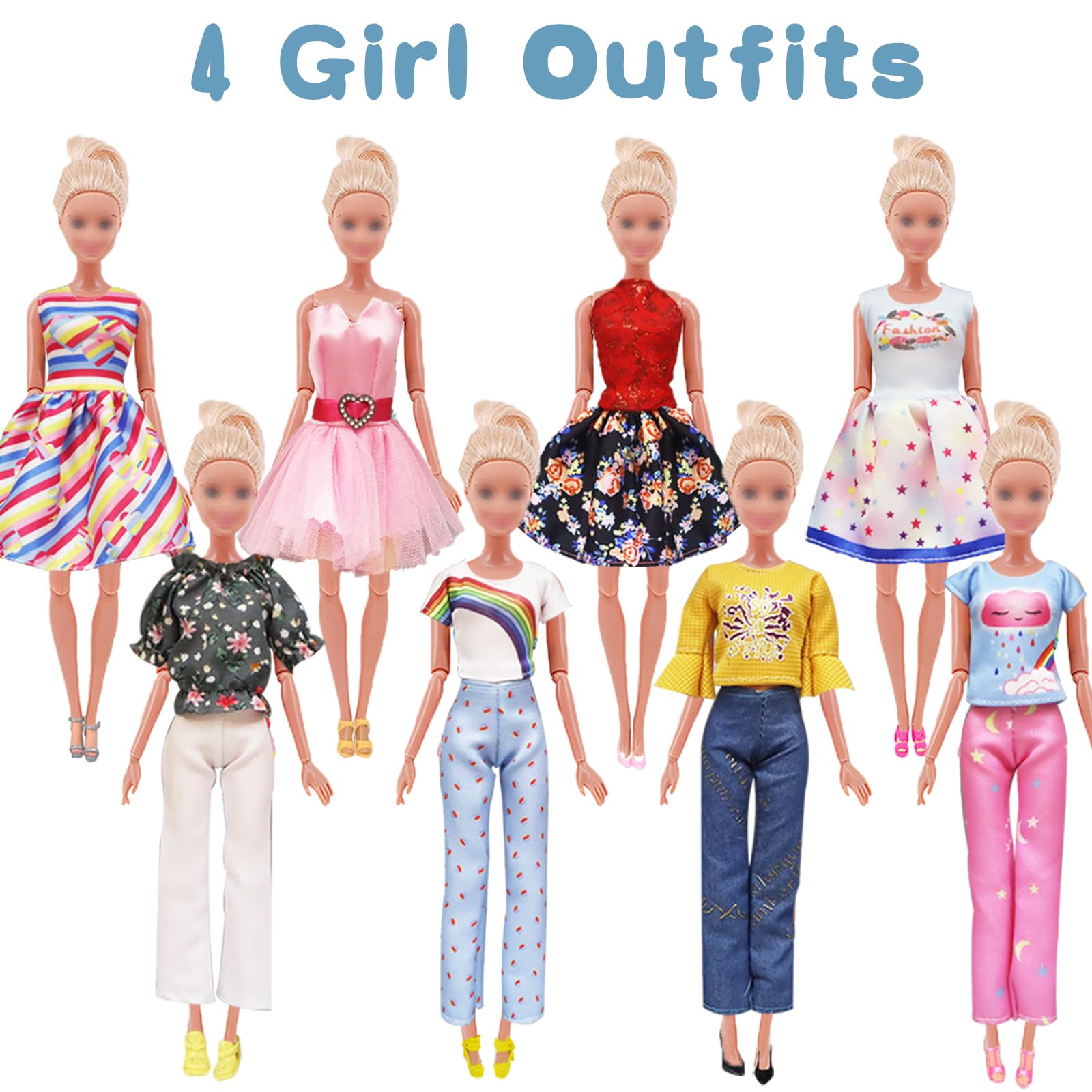 Carreuty girl swimsuits for 11.5-inch dolls, ready for pretend pool adventures.