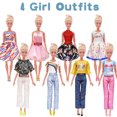 Carreuty girl swimsuits for 11.5-inch dolls, ready for pretend pool adventures.
