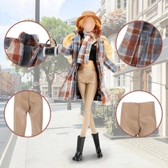 Carreuty winter set for 11.5-inch dolls, cozy seasonal styling