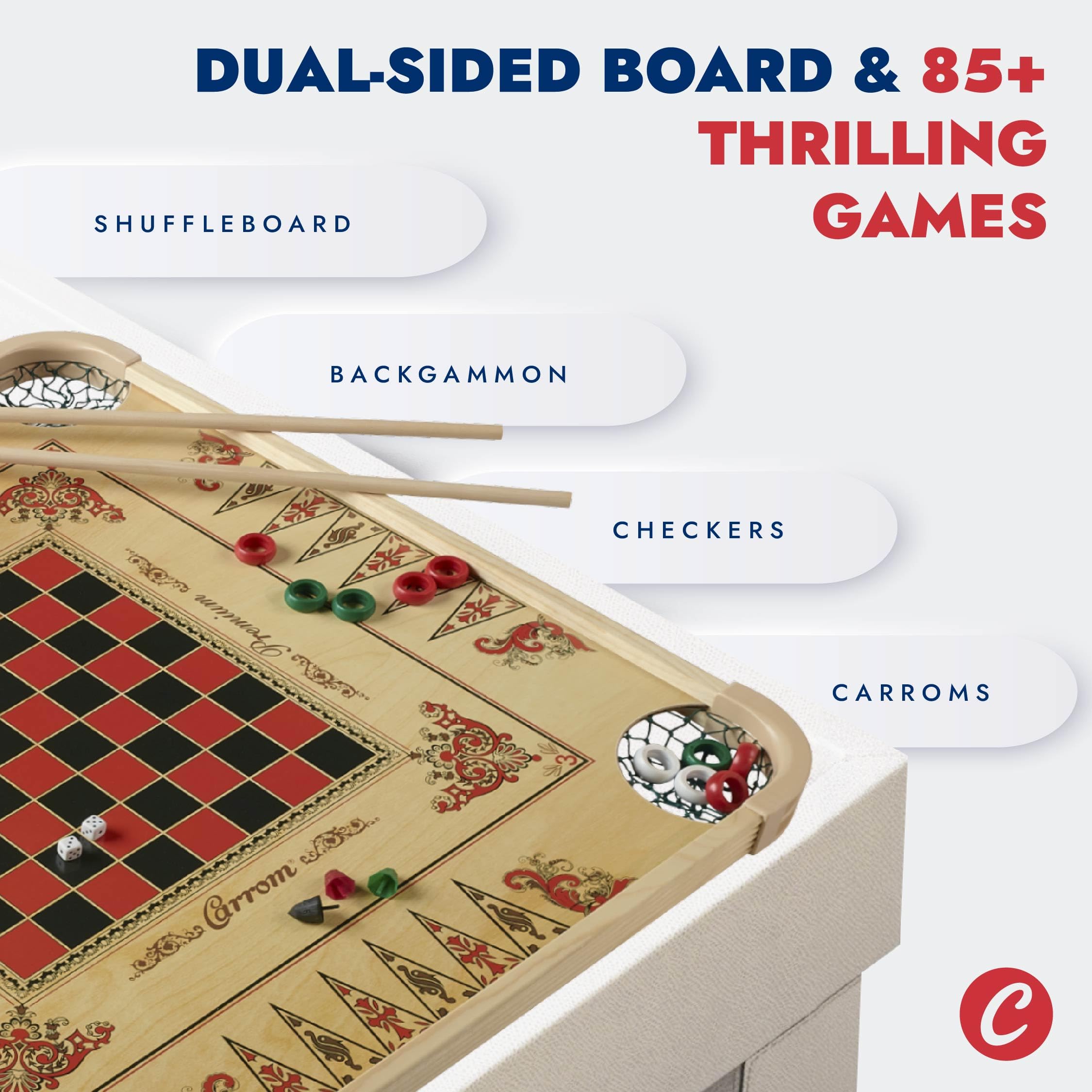 Carrom Board Game Set comes with an instruction booklet for quick learning