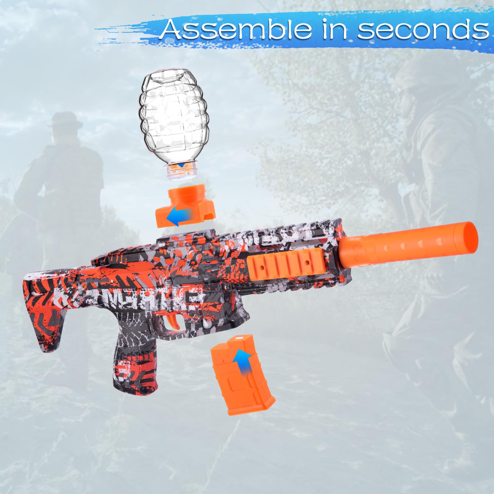 Carrtan Splatter Blaster accessories bundle includes goggles and targets