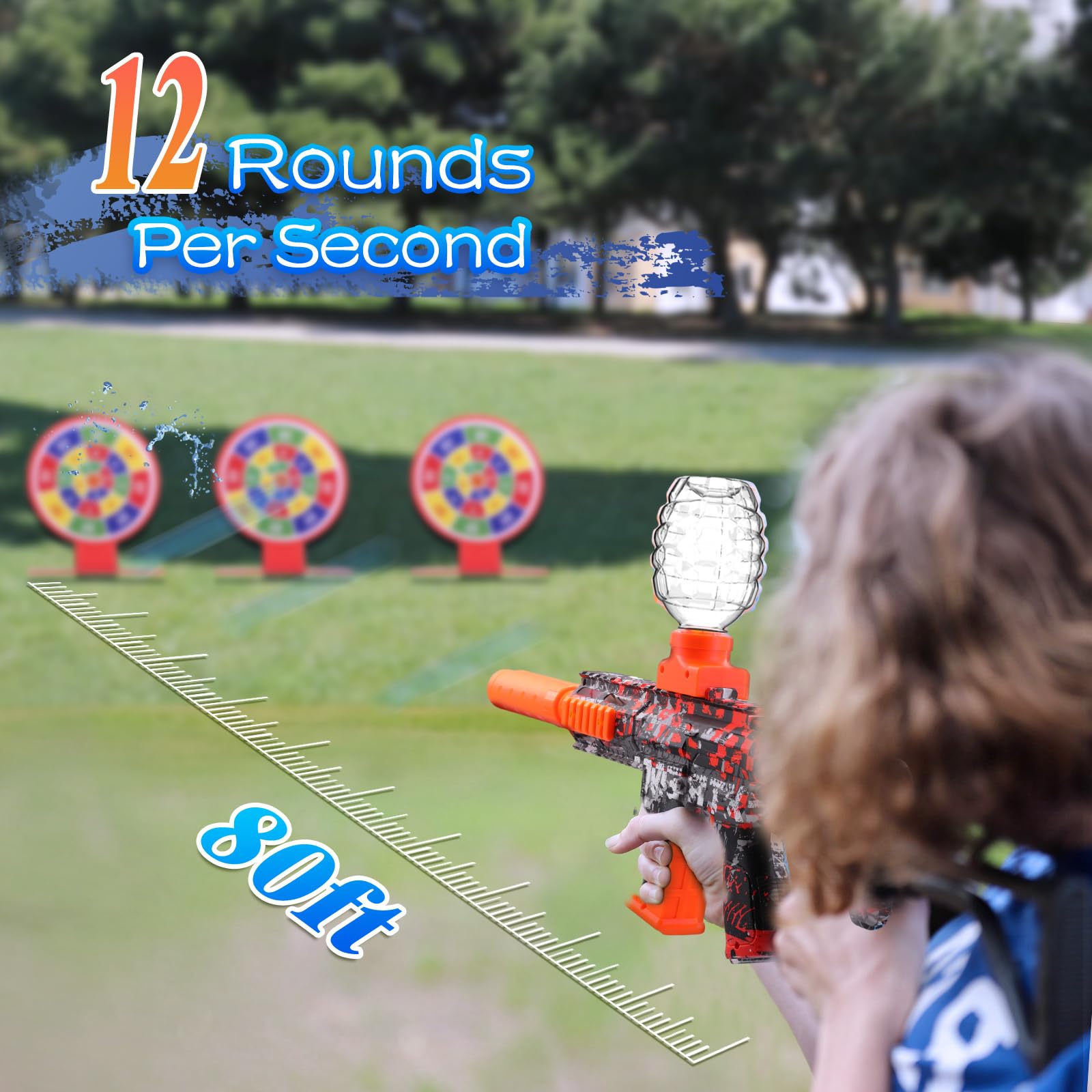Carrtan Splatter Blaster hopper holds 600+ rounds for extended sessions