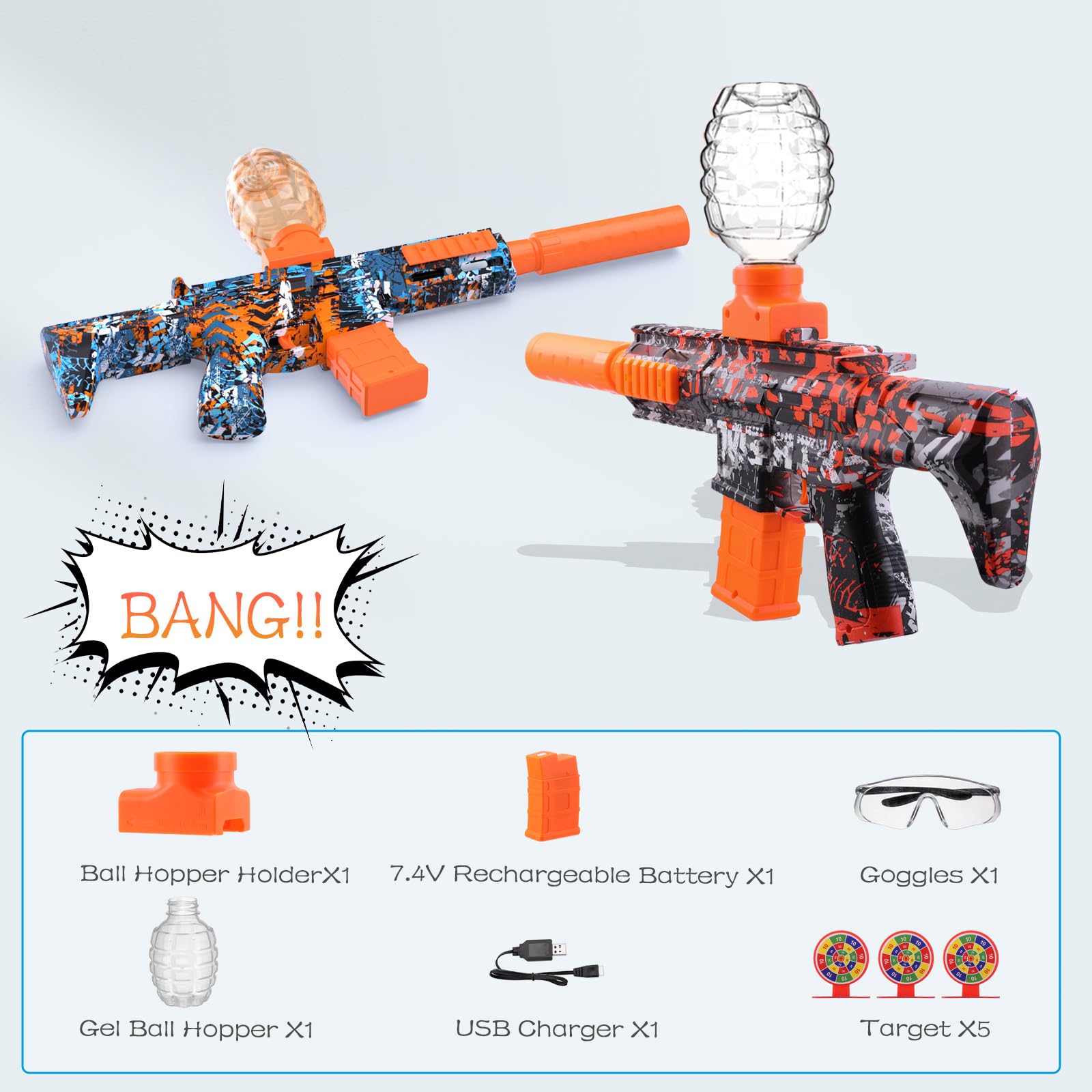 Carrtan Splatter Blaster set ready to play outdoors in minutes