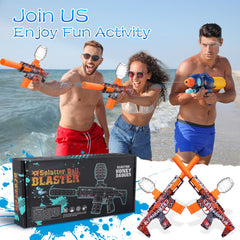 Carrtan Splatter Blaster ready for two-player outdoor play