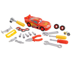 Cars 3 Transforming McQueen Tool Kit, tools-set supports hands-on play and learning.