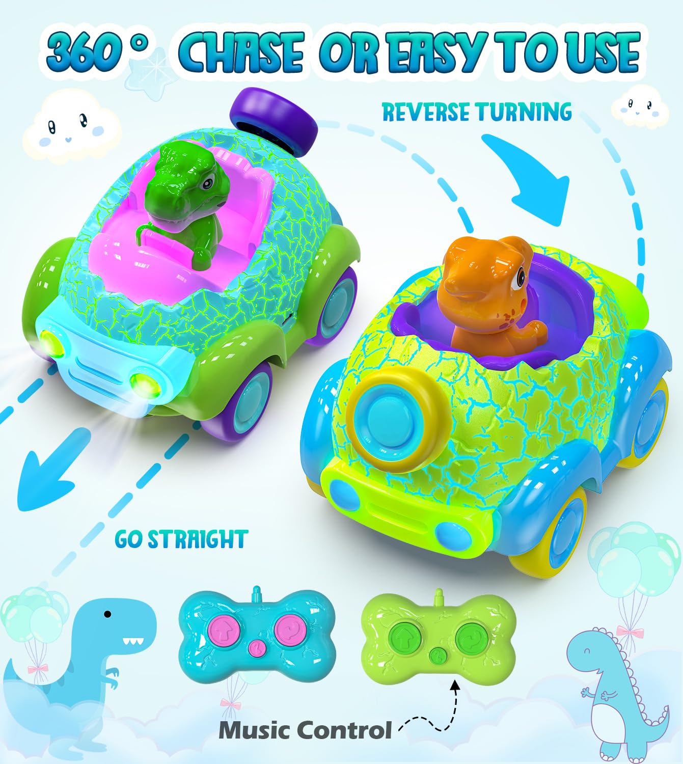 Carsky glowing cracked shell design delights dinosaur lovers during active sessions.