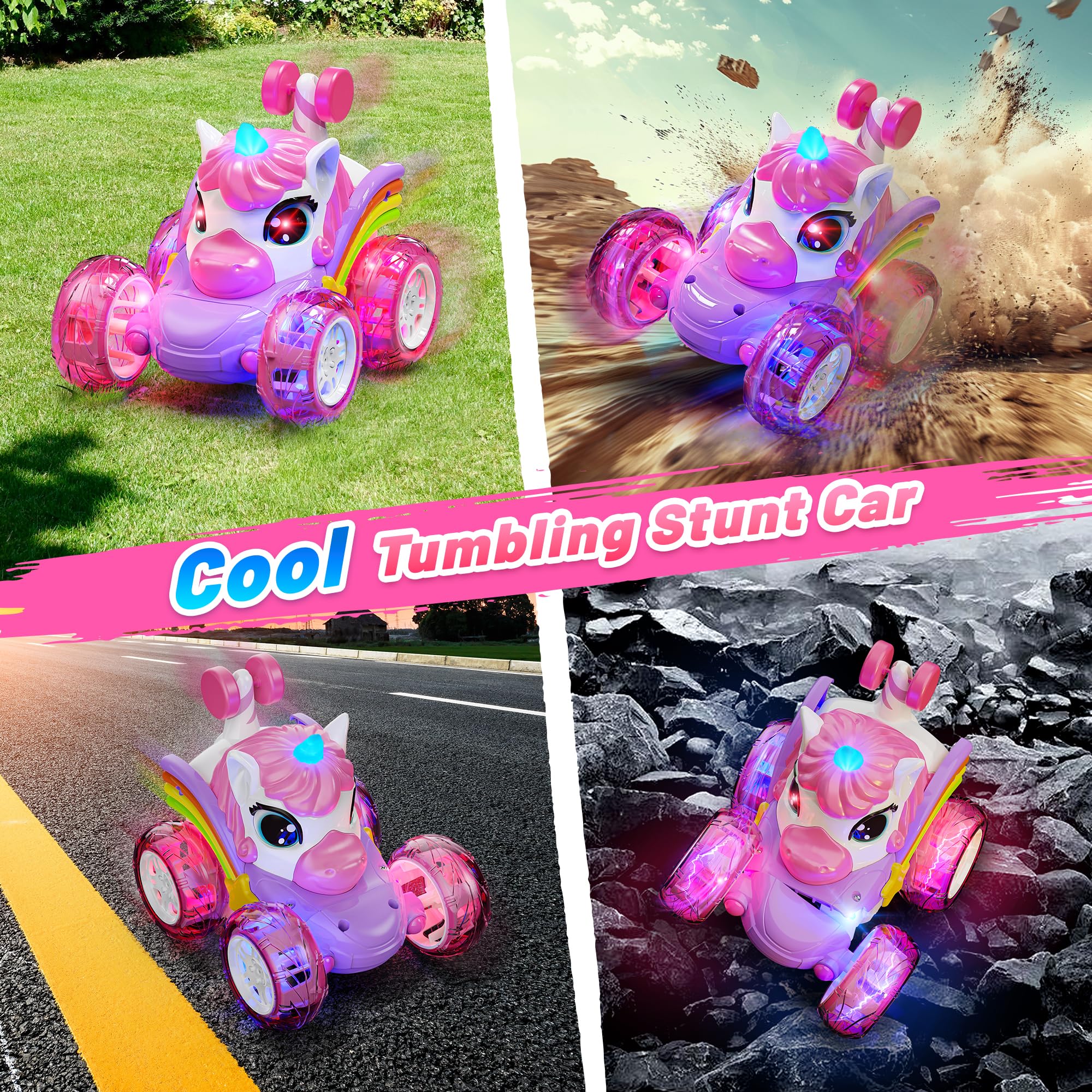 Carsky Unicorn RC Car rechargeable battery system ready for charging