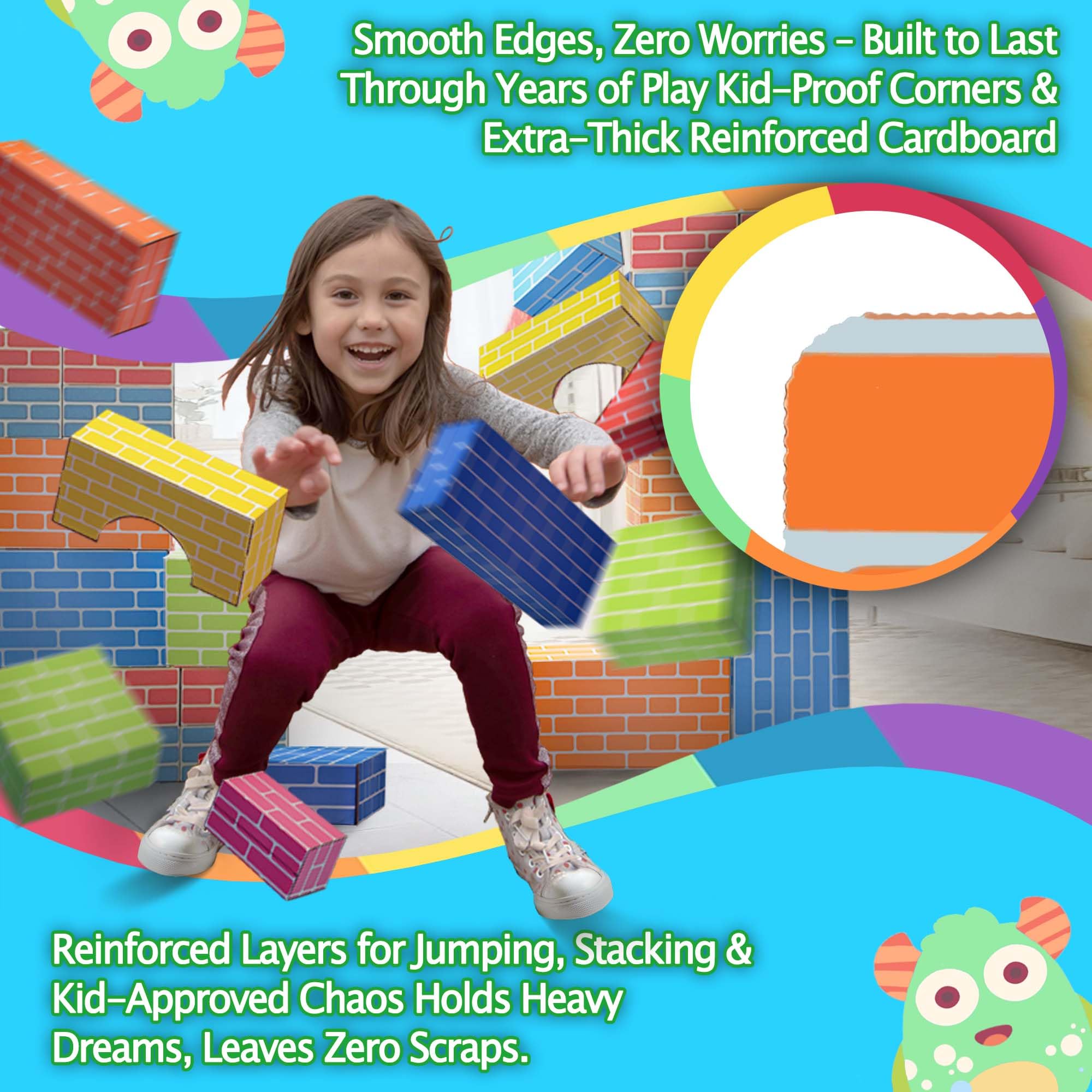 Cartboatoy blocks with step-by-step manual simplify setup for quick play.