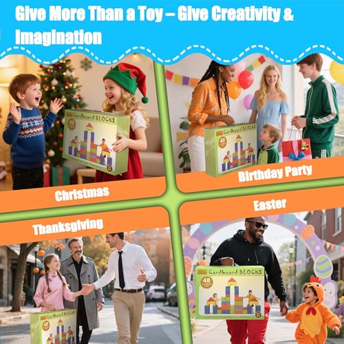 Cartboatoy blocks gift-ready packaging makes a perfect birthday or holiday present.