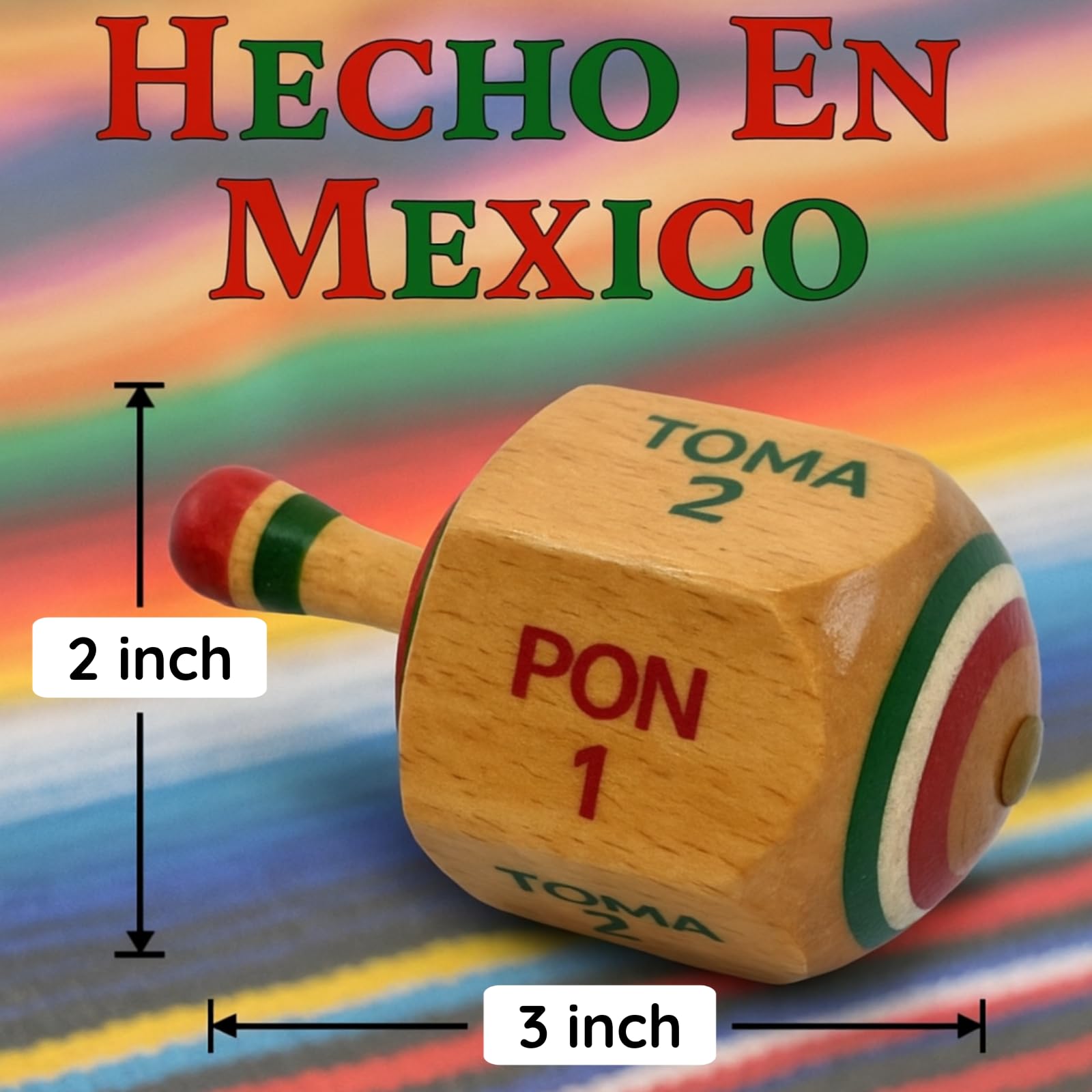 Casa De Queta pirinola artisan color close-up highlights handcrafted detail for gift-worthy appeal.