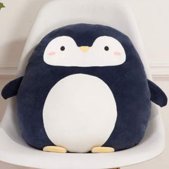 CASAGOOD penguin face close-up showing friendly expression and soft texture for comforting squeezes.