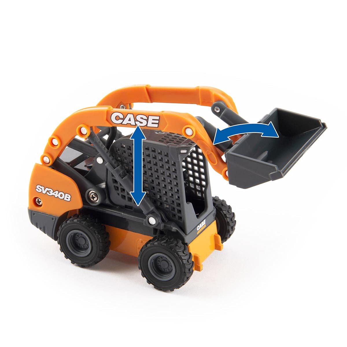 Truck and trailer in action with hook and unhook play.