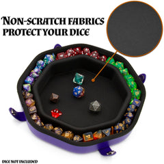 CASEMATIX Dice Tray holds 115 dice, great for large games.