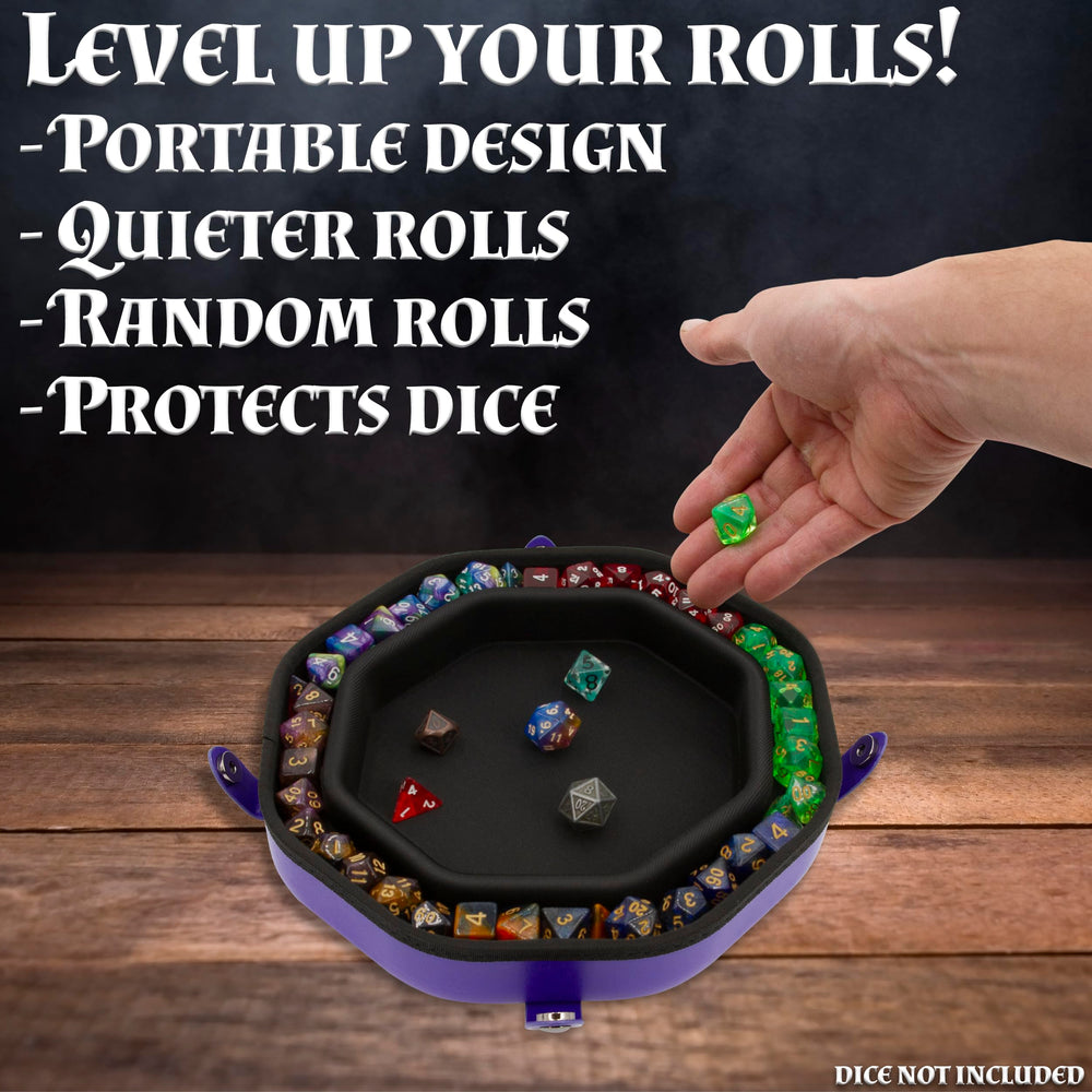 CASEMATIX Dice Tray dimensions 10x10x2, compact yet roomy.