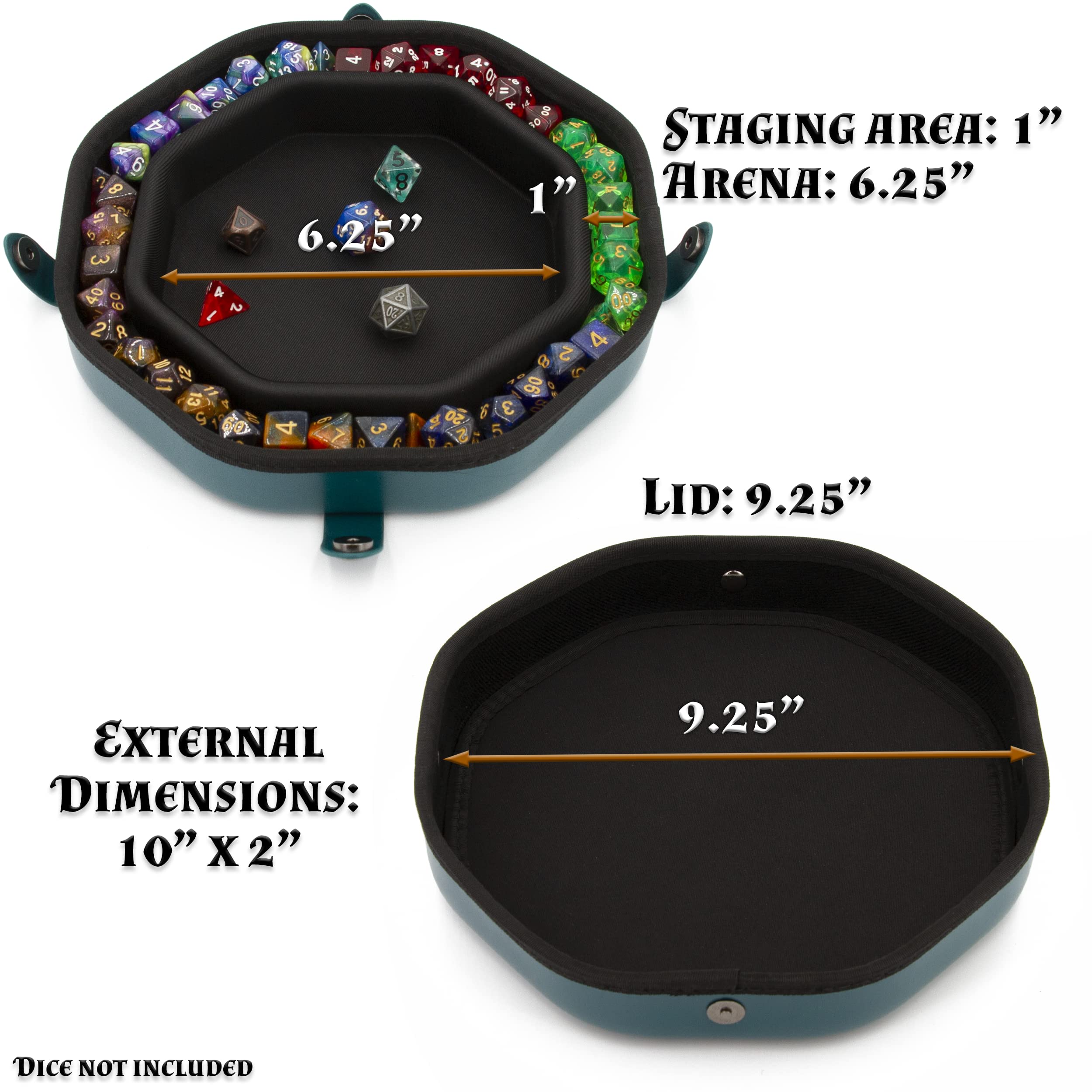 CASEMATIX interior prevents scratches on dice during rolling