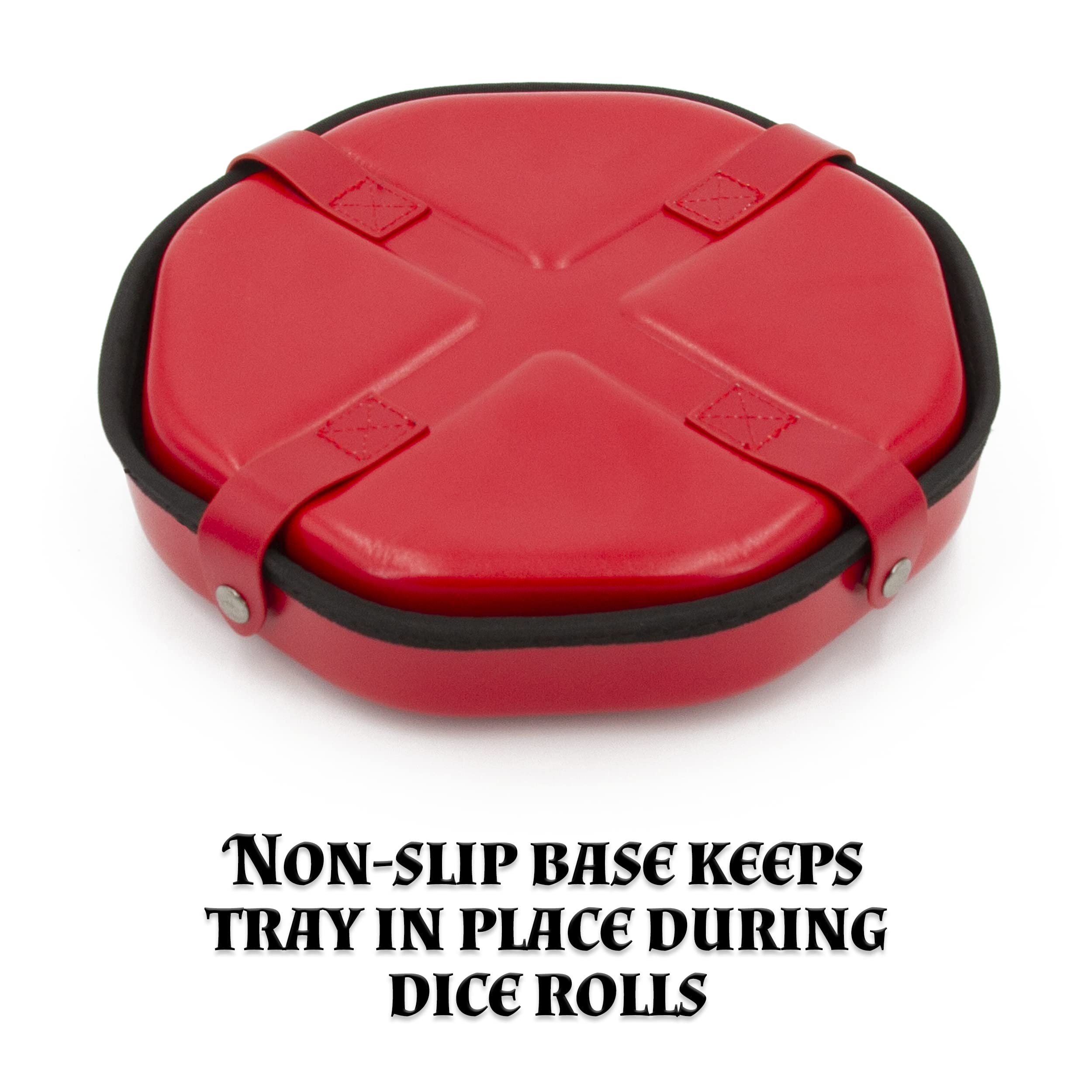CASEMATIX interior non-scratch surface protects dice during sessions.