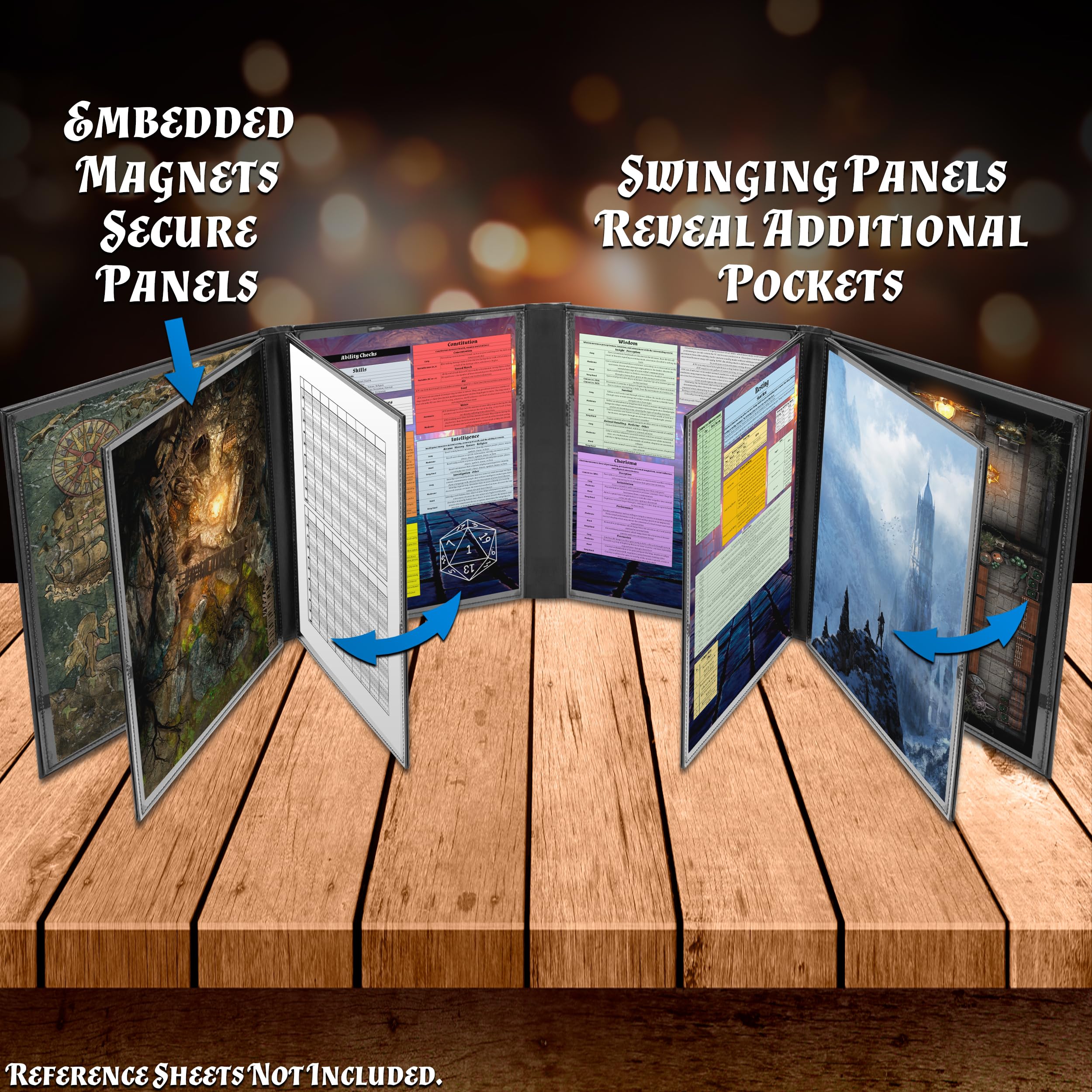 CASEMATIX DM Screen folded for travel, compact and portable