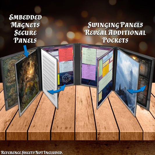 CASEMATIX DM Screen folded for travel, compact and portable