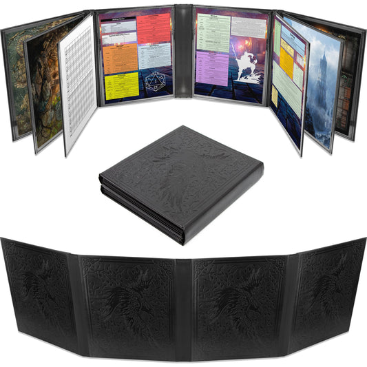 CASEMATIX DM Screen in unfolded view showing 47-inch layout for GM prep
