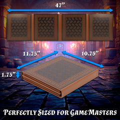 CASEMATIX DM Screen Customizable for any TTRPG with printable sheets.
