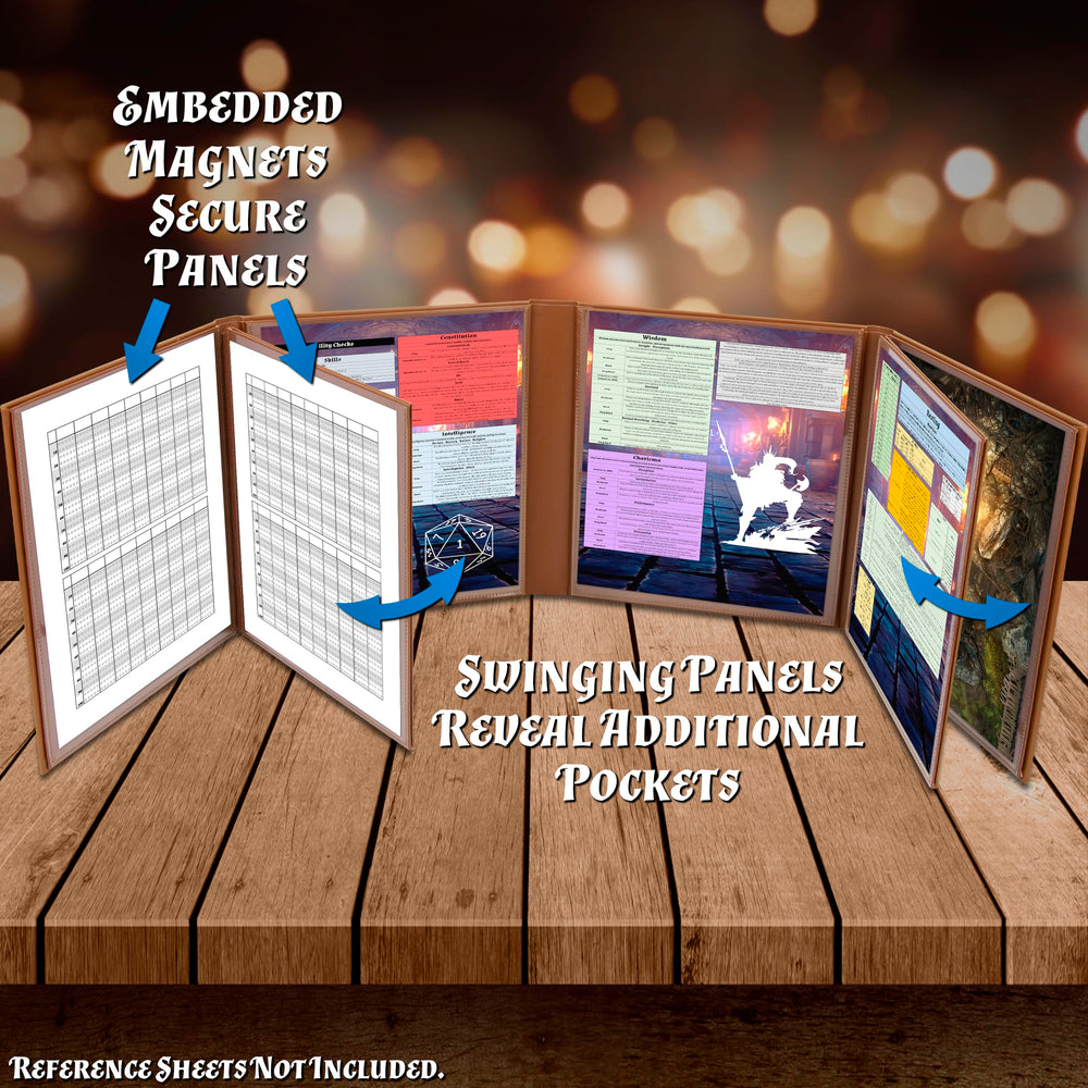 CASEMATIX DM Screen Faux Leather with embossed Dragon offers premium aesthetics.
